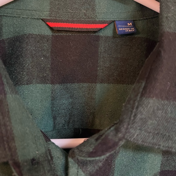 Men’s green flannel - Picture 3 of 3